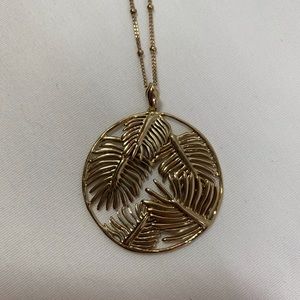 Stella & Dot Botanical Filigree Pendant Necklace